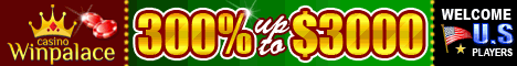 Visit WIN palace casino now to cliam your limited welcome bonus.