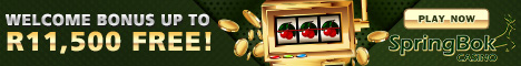 Click Here to Claim Up to R11 500.00 worth of Deposit Bonuses at Springbok Casino